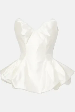 Vivienne Westwood Bridal - Bustier Raven in raso con peplum
