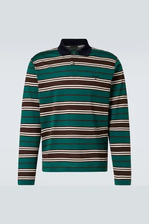 Prada Polo in jersey di cotone a righe