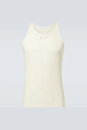 Maison Margiela Tank top Four Stitches in misto cotone