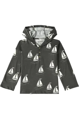 Mini Rodini Felpa Sailing Boats in cotone con stampa