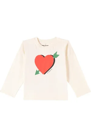 Mini Rodini Felpa Arrowed Heart in jersey di cotone