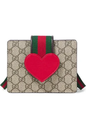 Gucci Borsa a spalla Web Stripe in canvas GG
