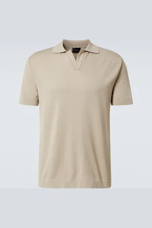 BRIONI Polo in cotone e seta