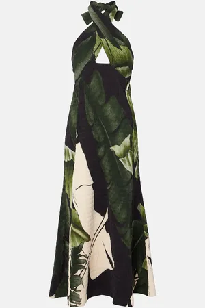 JOHANNA ORTIZ Abito midi con scollo all