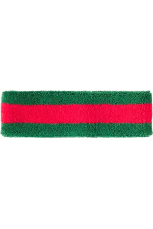 Gucci Fascia per capelli in misto cotone Web Stripe
