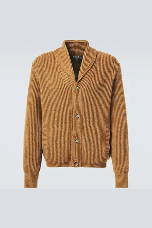 Loro Piana Cardigan Fobello in cashmere a coste