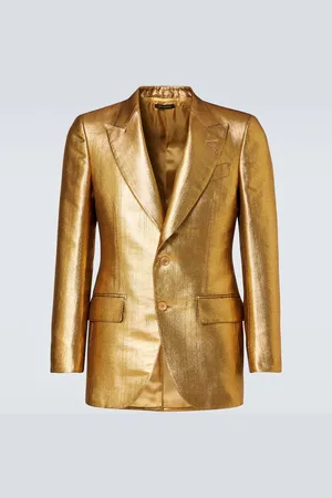 Tom Ford Blazer Dyllan in canvas metallizzato
