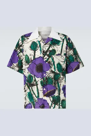 WALES BONNER Camicia bowling Highlife in cotone con stampa