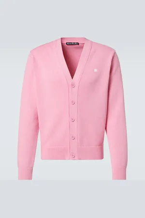 Acne Studios Cardigan Face in cotone
