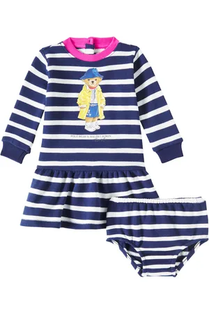 Ralph Lauren Baby - Abito in misto cotone a righe
