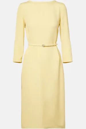 Gucci Abito midi Double G in cady