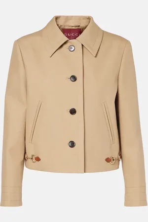 Gucci Giacca Horsebit in drill di cotone