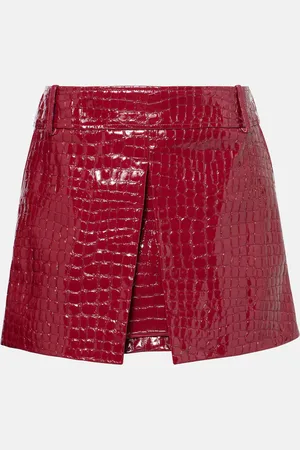Tom Ford Gonna corta in pelle stampata