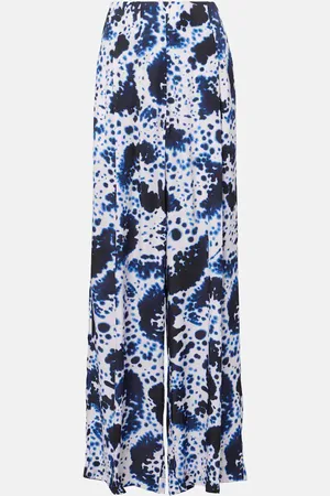 DRIES VAN NOTEN Pantaloni a gamba larga e vita alta