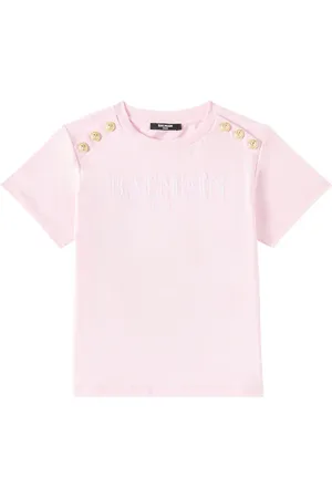 Balmain T-shirt in jersey di cotone con logo