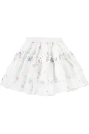 MONNALISA Gonna in tulle con stampa floreale