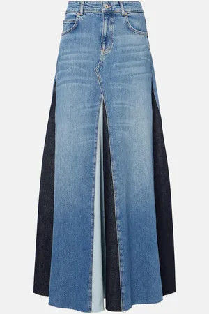 AG Jeans Gonna lunga di jeans patchwork