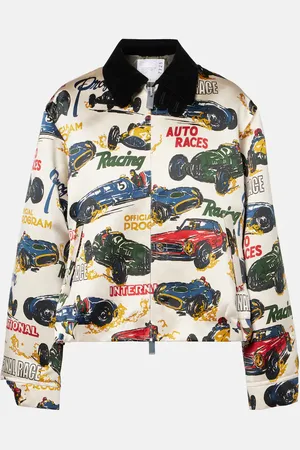 SACAI Giacca blouson con stampa