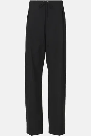 Khaite Pantaloni a gamba larga Trenton in lana