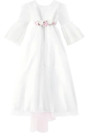 MONNALISA Abito in pizzo e tulle con fiocco