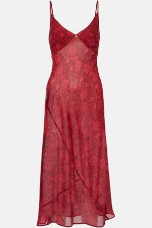 DRIES VAN NOTEN Abito sottoveste con stampa floreale