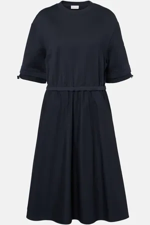 Moncler Abito midi in cotone