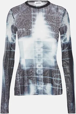 Jean Paul Gaultier Top Squeletor in mesh