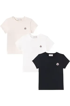Moncler Set di 3 T-shirt in jersey di cotone