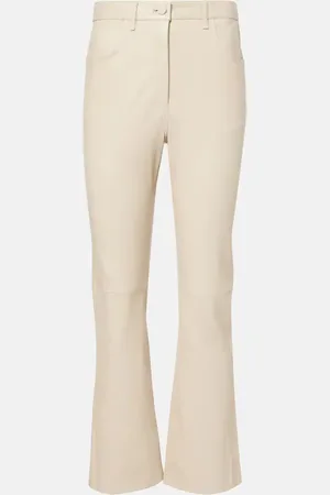 Joseph Pantaloni slim Duke cropped in pelle