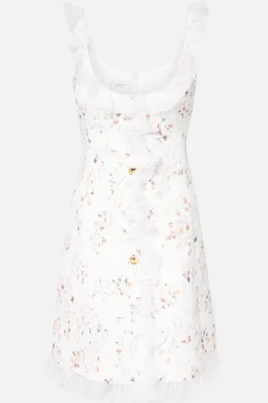 Giambattista Valli Abito corto in jacquard con volant