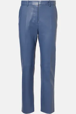 Joseph Pantaloni regular Coleman in pelle a vita media