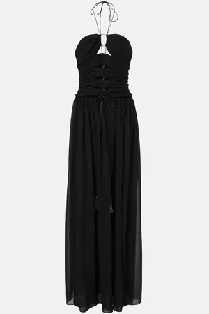 Tom Ford Abito lungo in seta con cut-out