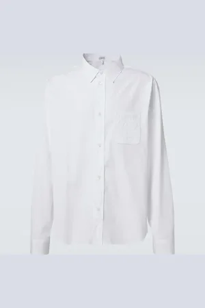 Loewe Camicia Anagram in popeline di cotone