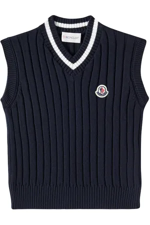 Moncler Gilet in cotone a trecce