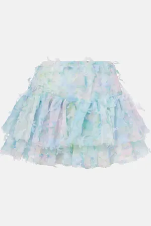 SUSAN FANG Minigonna in tulle a balze