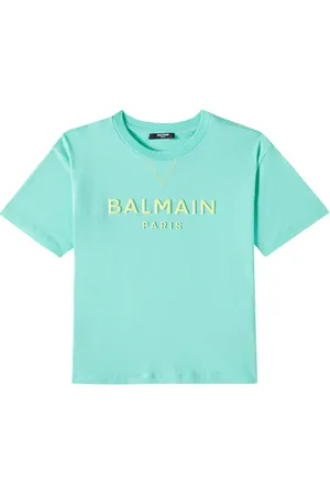 Balmain T-shirt in jersey di cotone con logo