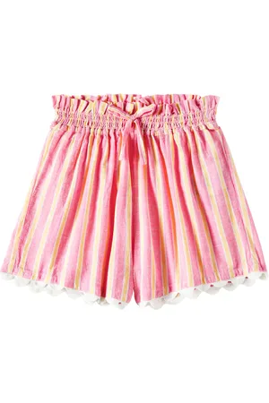 Louise Misha Shorts Clemoune in cotone e lino a righe
