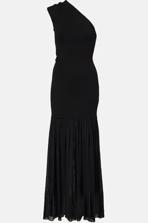 Proenza Schouler Abito lungo monospalla Cora in chiffon di crêpe