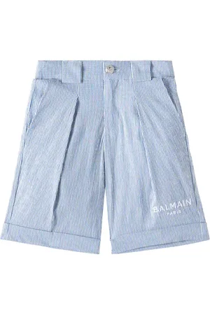 Balmain Bermuda in misto cotone con logo