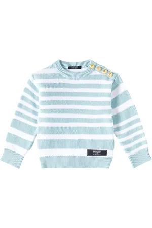 Balmain Pullover in cotone a righe