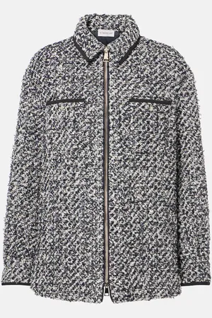 Moncler Piumino in tweed bouclé