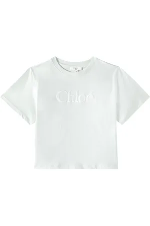 Chloé Chloé Kids T-shirt in jersey di cotone con logo