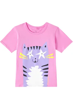 Stella McCartney T-shirt in jersey di cotone con stampa