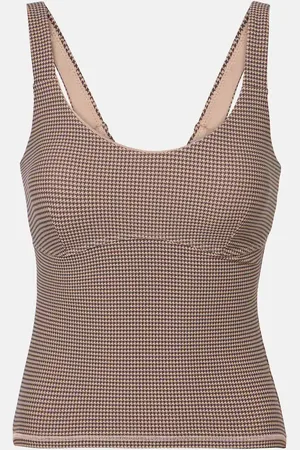 The Upside Top Bohemia Amelia in pied-de-poule