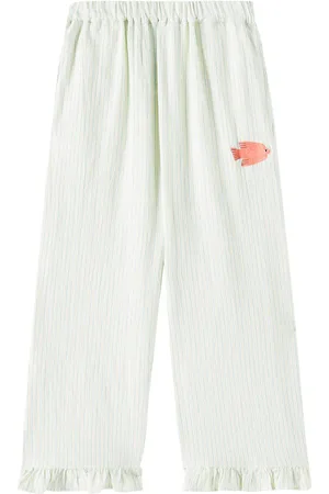 Jelly Mallow Pantaloni Brid in cotone a righe