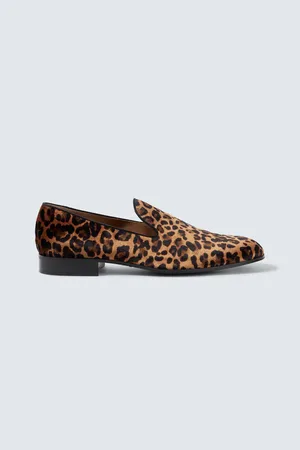 Gianvito Rossi Mocassini con stampa leopardata