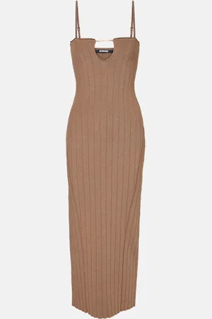 Jacquemus Abito midi Sierra in maglia a coste