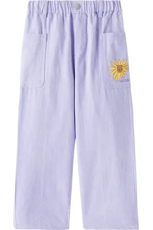 Jelly Mallow Pantaloni regular Lion in cotone