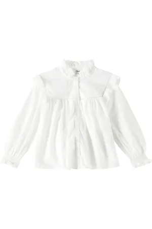 Chloé Chloé Kids Blusa in cotone con volant