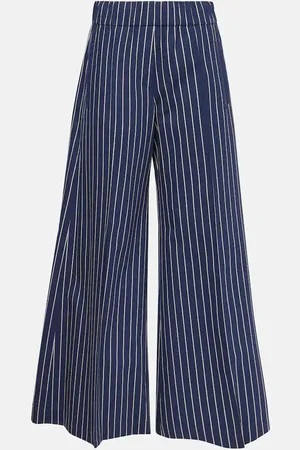 Brunello Cucinelli Pantaloni a gamba larga in cotone e seta